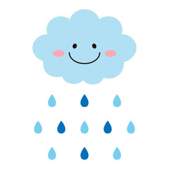 可愛い雨のアイコン