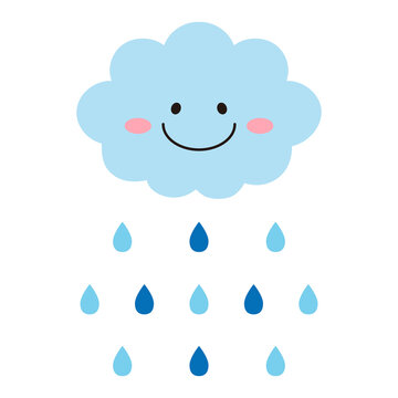 recommend clip art: 可愛い雨のアイコン