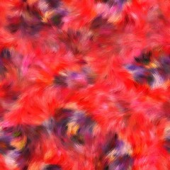 Obraz premium Seamless faux digital painted floral pattern print. High quality illustration. Procedural painting with realistic brush strokes in impressionistic style. Abstract art for surface design and print.