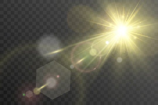 Light flare special effect. vector illustration.	