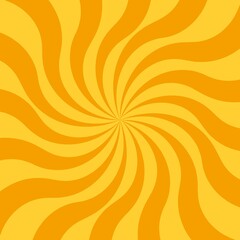 Abstract yellow background with sun ray. Summer vector