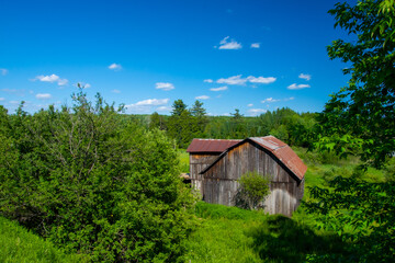 Fototapeta premium Old barn on a farm in the countryside