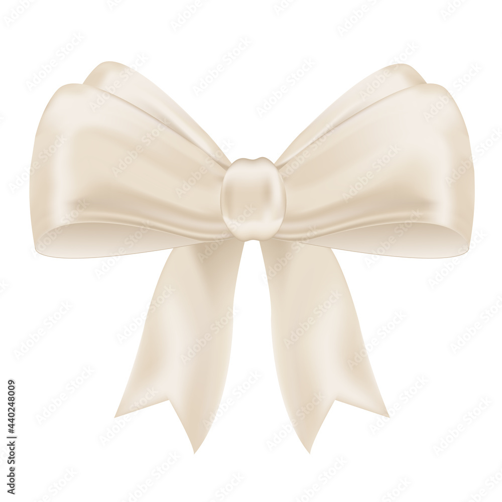 Wall mural Beige bow