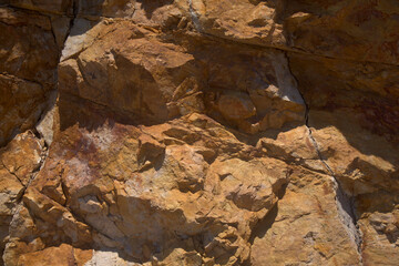 Gran Canaria, central part of the island, Las Cumbres, ie The Summits, volcanic rock on hiking route Tejeda - Roque Bentayga