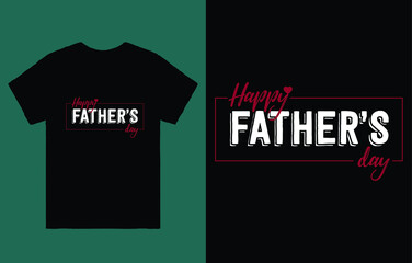 Fototapeta premium Happy Father's Day T-shirt Vector Design, Dad t-shirt vector