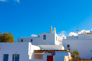 Beautifull traditional rooftops Mykonos Island Greece cyclades - 440251647