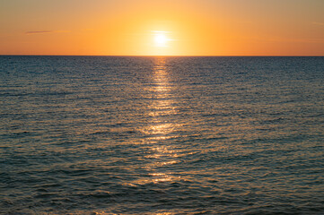 与論島の夕焼け