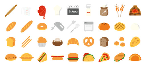Bread and Bakery Icon Set