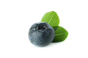 Fresh delicious blueberry isolated on white background