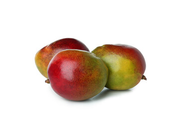 Ripe mango fruit isolated on white background