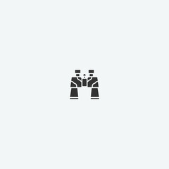 Binoculars vector icon illustration sign