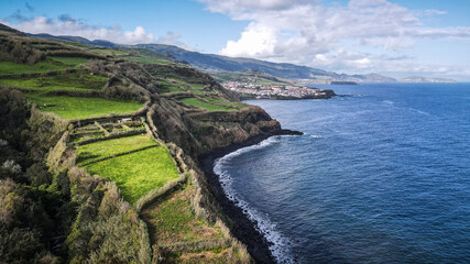 The landscape of Sao Miguel Island, The Azores