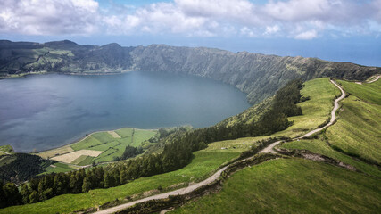 Fototapeta na wymiar The landscape of Sao Miguel Island, The Azores