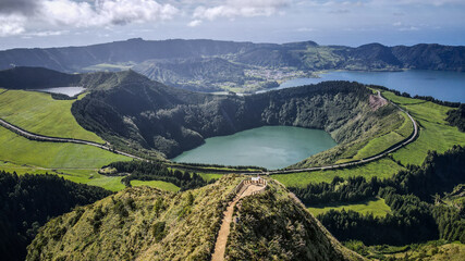 The landscape of Sao Miguel Island, The Azores