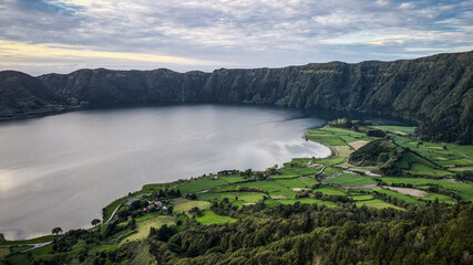 Obraz na płótnie Canvas The landscape of Sao Miguel Island, The Azores