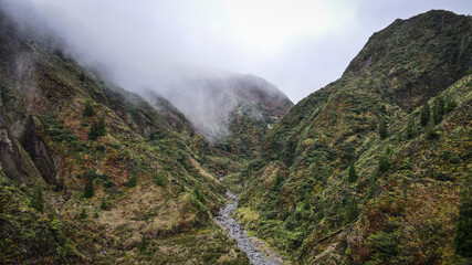 The landscape of Sao Miguel Island, The Azores