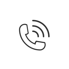 Telephone outline icon.