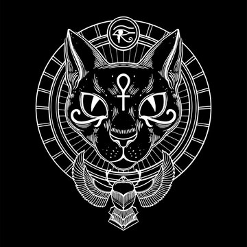 Egiptian cat goddess Bastet