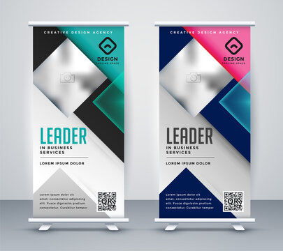 roll up banner design for business presentation