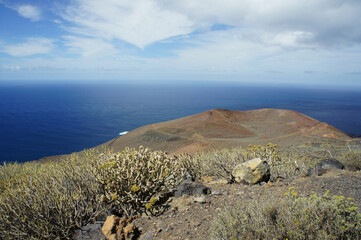 View of the island of El Hierro, the most remote and least visited island in the Canary archipelago.
