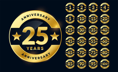 labels set for wedding anniversary