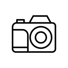 camera photography line style vector for your design