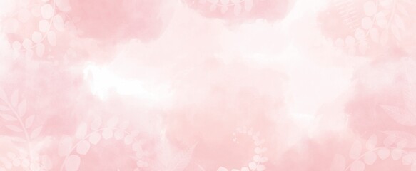 pastel pink abstract vintage watercolor background or paper illustration diagonal gradient of white