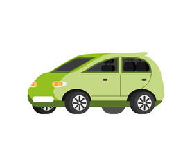 green electric car