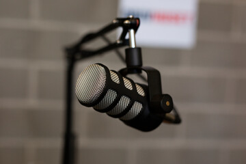 Close-up of microphone