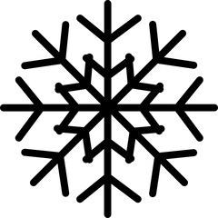 snowflake doodle icon