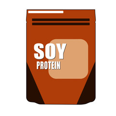 SOY PROTEIN BAG FITNESS MUSCLE GYM WORKOUT
