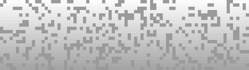 Halftone squares. Vector stylized geometric pattern and background. Falling pixels. Abstract mosaic. Vector illustration.