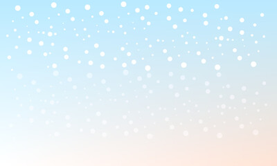 winter christmas background with sky. Snowfall, snowflakes, winter snow. vector illustration