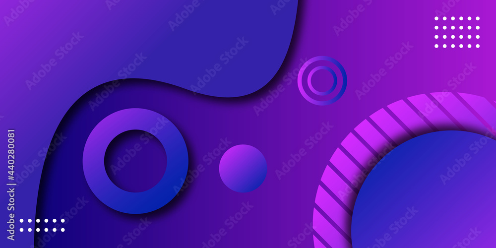 Poster abstract gradient minimal background with circles .