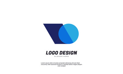 abstract creative circle logo design for company and branding identity corporate technology design