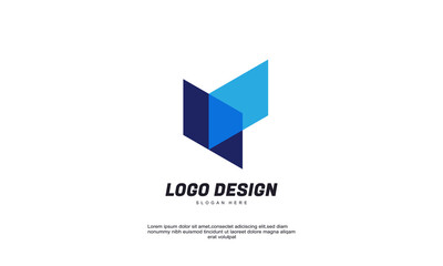 stock illustrator abstract creative network logo design for company and branding identity corporate technology design