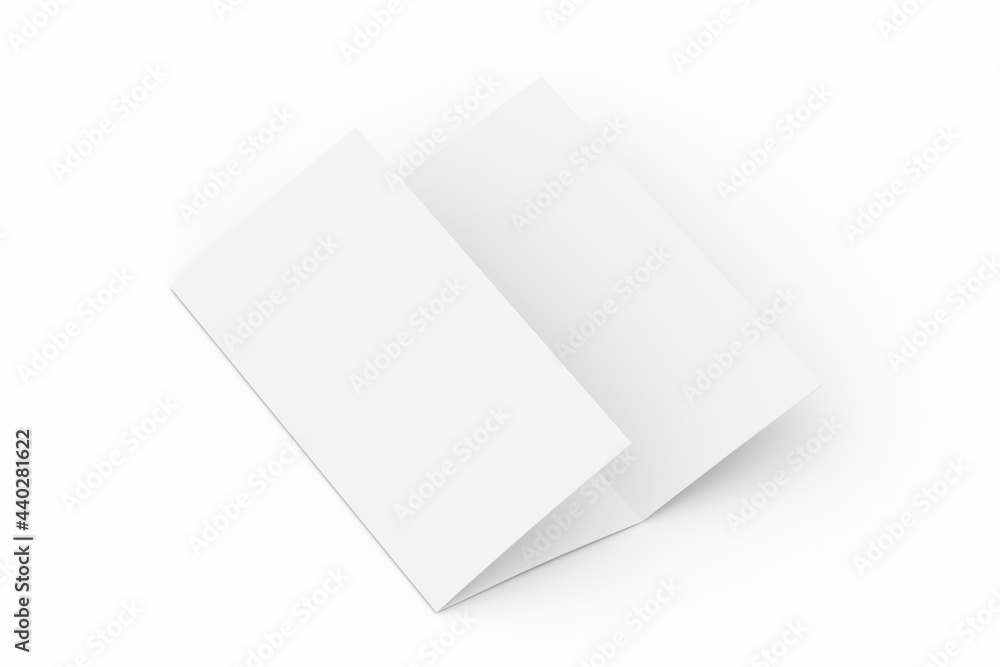 Poster trifold brochure mock up view - 3d rendering