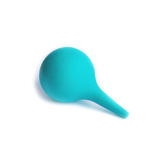 Cleansing enema or syringe bulb. Isolated on white background