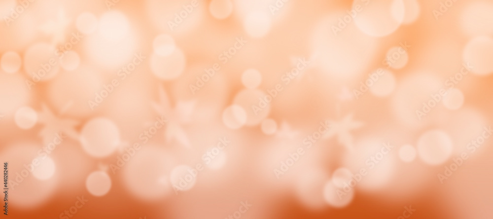 Poster bright yellow and gold abstract background with bokeh and defocus