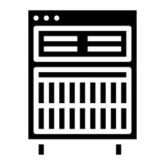 heater glyph icon