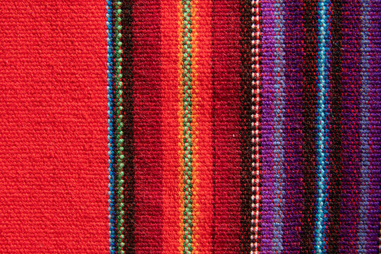 Peruvian traditional fabric pattern 