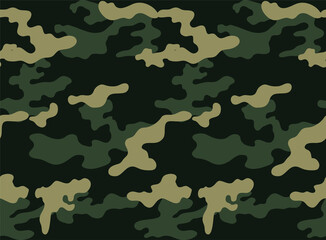 Seamless Classic Camouflage abstract pattern, Military Camouflage repeat pattern design for Army background, printing clothes, fabrics, sport t-shirts jersey, web banners, posters, cards and wallpaper