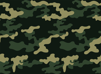 Fototapeta premium Seamless Classic Camouflage abstract pattern, Military Camouflage repeat pattern design for Army background, printing clothes, fabrics, sport t-shirts jersey, web banners, posters, cards and wallpaper
