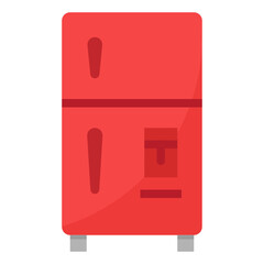 refrigerator flat icon