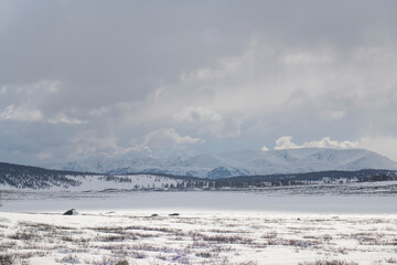 landscape with mountains