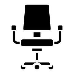 chair glyph icon