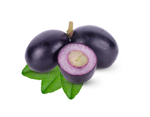 jambolan fruit isolated on white background