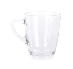 Empty glass isolated on a white background.