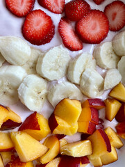 Gesundes Essen - Gesunde Nahrung mit Früchten