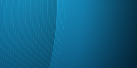 Abstract blue background with wave curve shapes and 3d stripes.